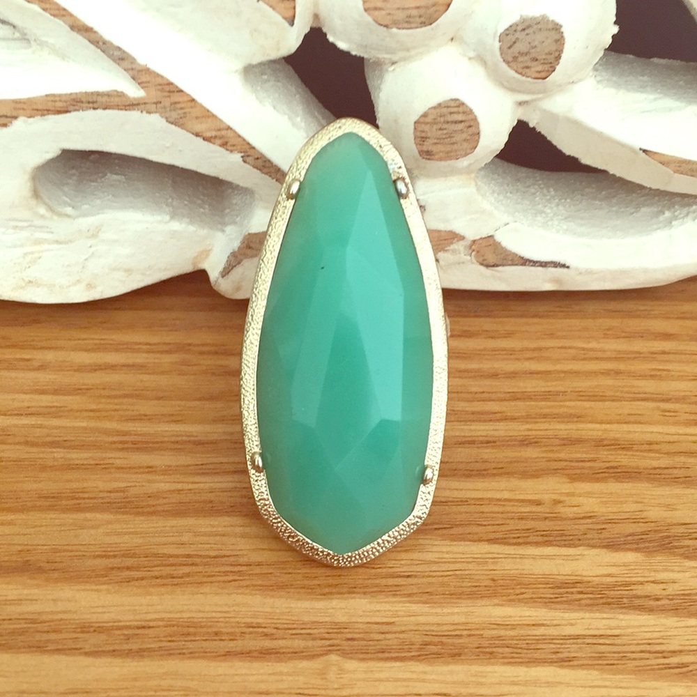 Faux turquoise look ring